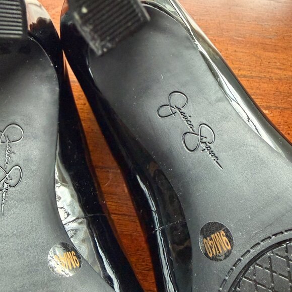 Jessica Simpson Calie Pump in Black Patent Size 9 Faux Leather - Picture 14 of 14